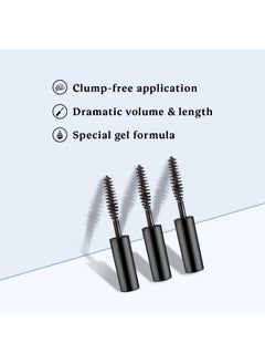 DAZLLER Mascara 4.1G Lightweight Budgetfriendly Waterresistant Smudgeproof Pocketsized Enriched With Lashfriendly Emollients Vegan & Crueltyfree (1)  - Image 3
