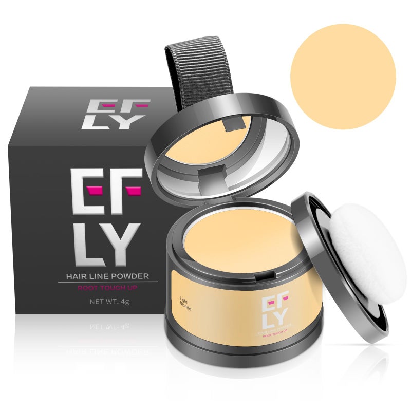 efly بودرة تلوين الشعر لتغطية فقدان الشعر والت thinning، بودرة ظل الشعر الرمادي لتغطية الجذور لخط الشعر للنساء والرجال، الحواجب، خط اللحية - Image 1