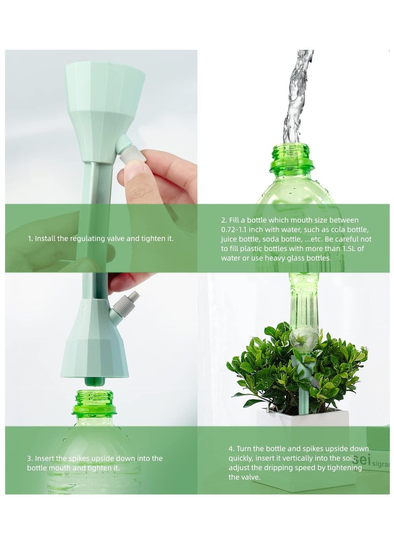 SOLARAE Self-Watering Plant Insert Spikes - Automatic Watering Devices for Indoor & Outdoor Potted Plants, Ideal for Vacation Drip Irrigation System, Effortless Plant Care Solutions. - Image 5