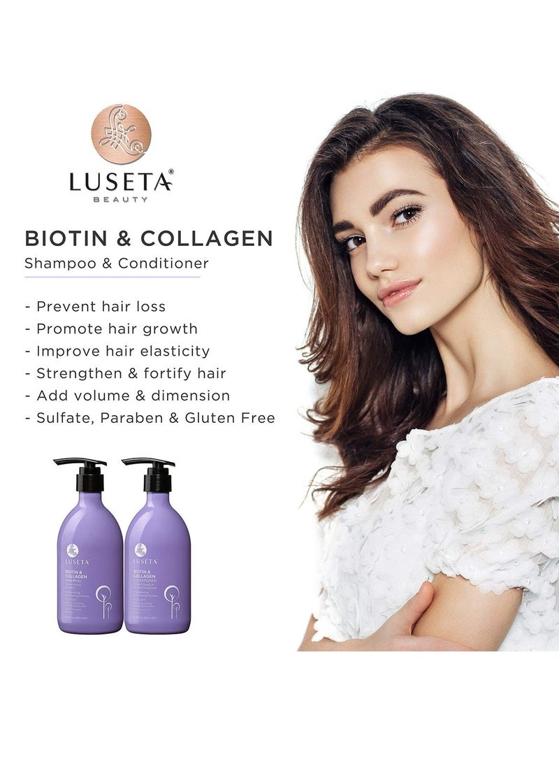 Luseta Luseta Biotin & Collagen Conditioner Thickening for Hair Loss & Fast Hair Growth - Infused with Argan Oil to Repair Damaged Dry Hair - Sulfate Free Paraben Free 33.8oz  - Image 2