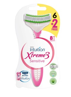 Schick Intuition Xtreme 3 Sensitive 6+2 Free Razors