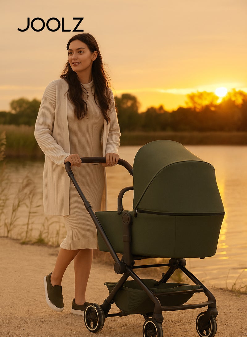 جولز عربة أطفال خفيفة ومضغوطة مع سرير حديثي الولادة | طي بيد واحدة | مرتبة قابلة للتنفس | مظلة شمسية كبيرة | من الولادة حتى الطفولة | مناسبة للطائرة | ٤٥×٥٢×١٠٥ سم - Image 2