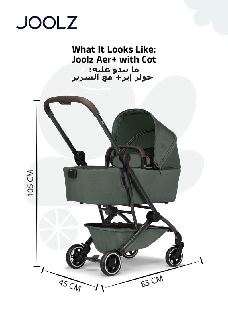 جولز عربة أطفال خفيفة ومضغوطة مع سرير حديثي الولادة | طي بيد واحدة | مرتبة قابلة للتنفس | مظلة شمسية كبيرة | من الولادة حتى الطفولة | مناسبة للطائرة | ٤٥×٥٢×١٠٥ سم - Image 5