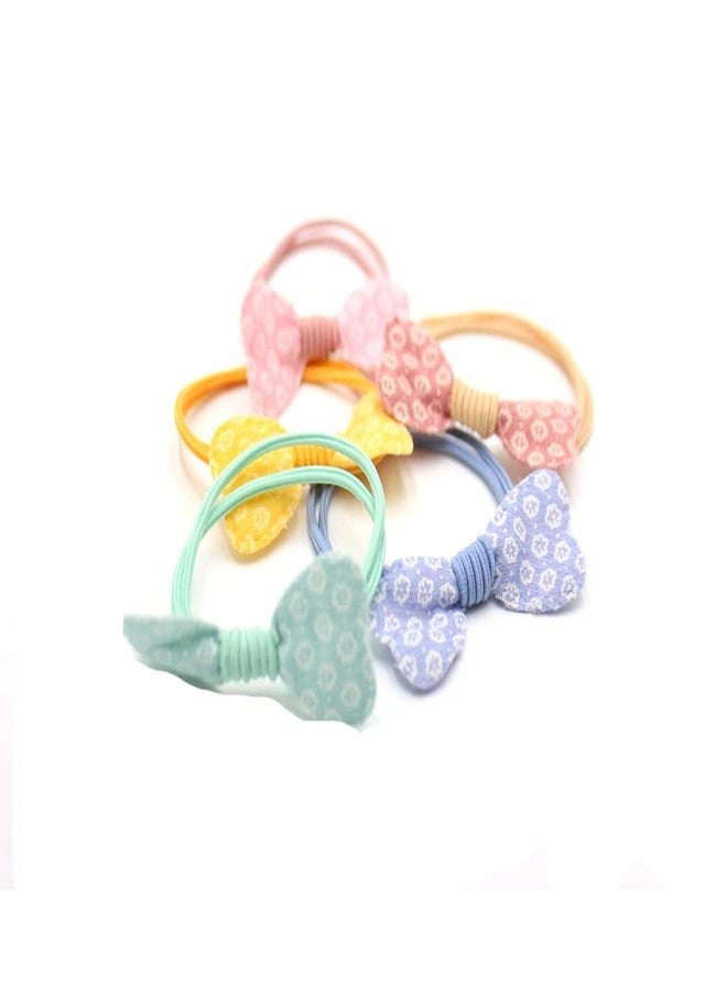 Kalaneet 5 pcs cute bow Hair Rubber Bands - Image 4