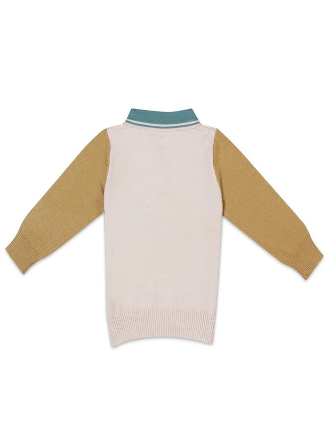 Pokory Baby Sweater Full Sleeve Comfortable and Stylish with Adorable Design for Kids Boys and Girls Perfect Cool Weather Size 90 Yellow - Image 3