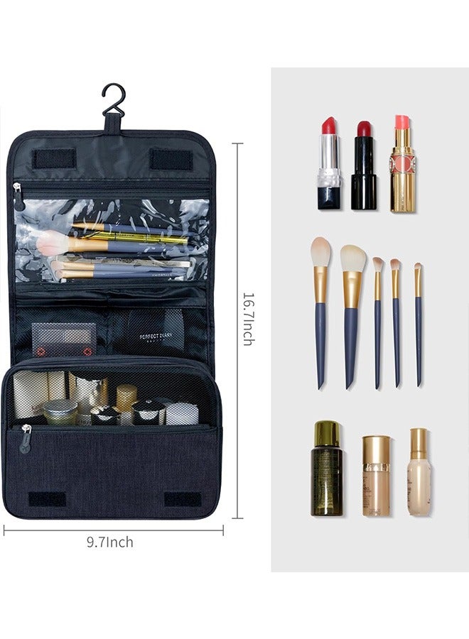 Toiletry Bag For Business Trips, Universal Dry And Wet Separation, Large-Capacity Storage Bag, Portable Care, High-End Bathing Cosmetic Bag, Travel Toiletry Bag, Blue - Image 4