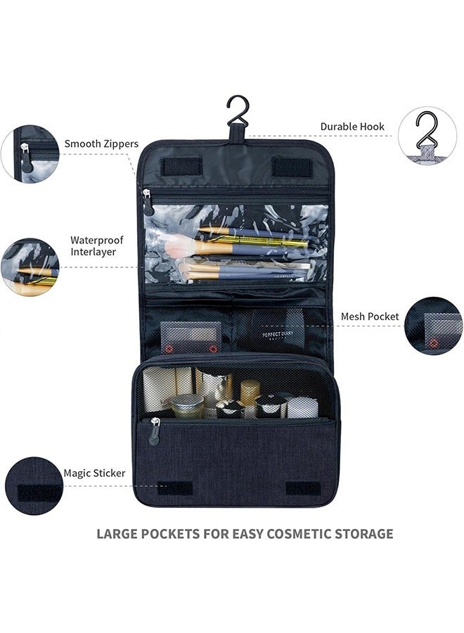 Toiletry Bag For Business Trips, Universal Dry And Wet Separation, Large-Capacity Storage Bag, Portable Care, High-End Bathing Cosmetic Bag, Travel Toiletry Bag, Blue - Image 2