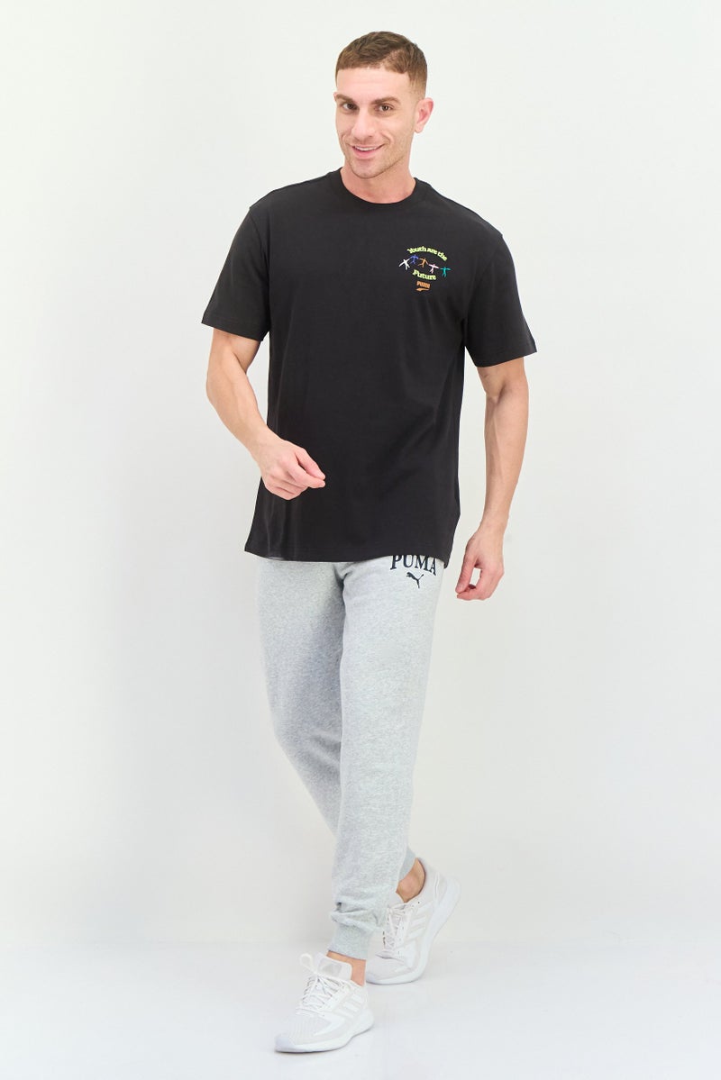 PUMA Men Sportswear Fit Short Sleeve Outdoor T Shirt, Black - Image 4