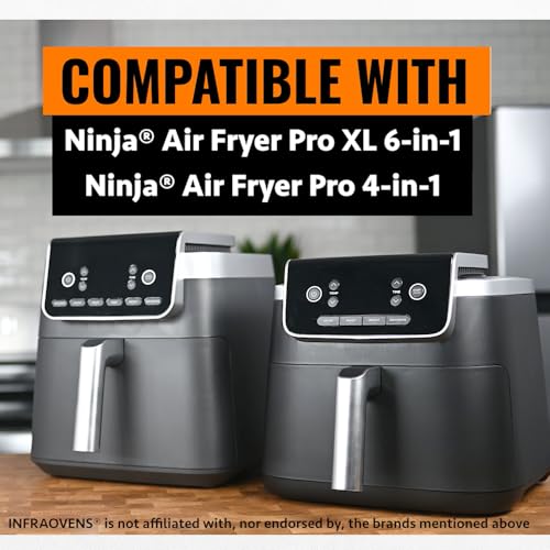INFRAOVENS Parchment Paper Sheets for Ninja Air Fryer Pro XL 6-in-1 6.5 qt, Extra Large Square Liners for Air Fryer, Natural Unbleached Pre Cut Square Paper Liners for Airfryers, Toaster Ovens, and Oven Trays - Image 3
