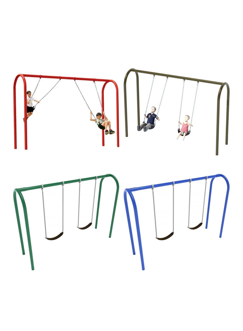 Myts Double Delight Assorted Metal 2 Seater Swing For Kids - Image 1