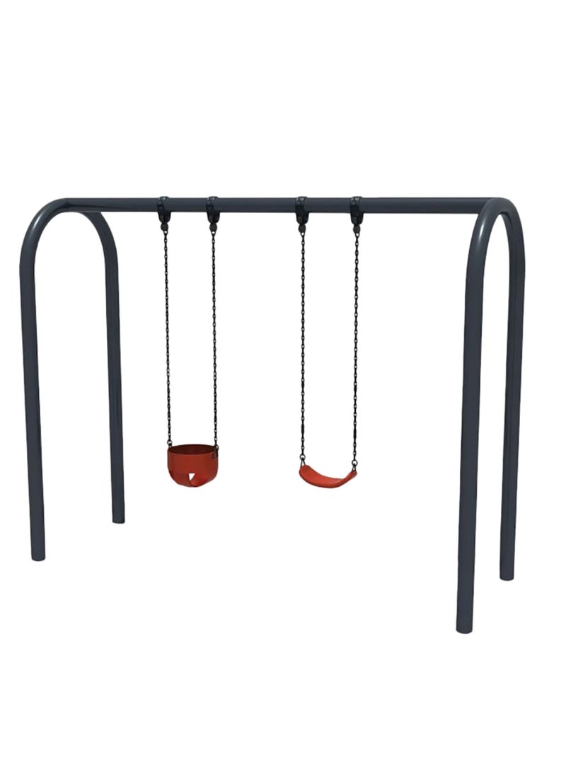 Myts Double Delight Assorted Metal 2 Seater Swing For Kids - Image 2