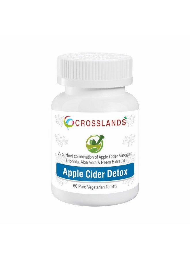 Crosslands Cross Lands Apple Cider Vinegar (Acv) Tablets | Aloe Vera & Neem Extracts, Pure Vegetarian Tablets For Men And Women (Apple Flavour) (60 Tablets) Pack Of 1 - Image 1
