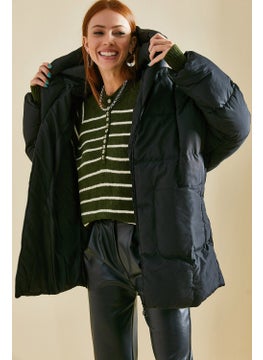 Lithe Large Double Pocket Hooded Oversize Inflatable Coat  - Image 1