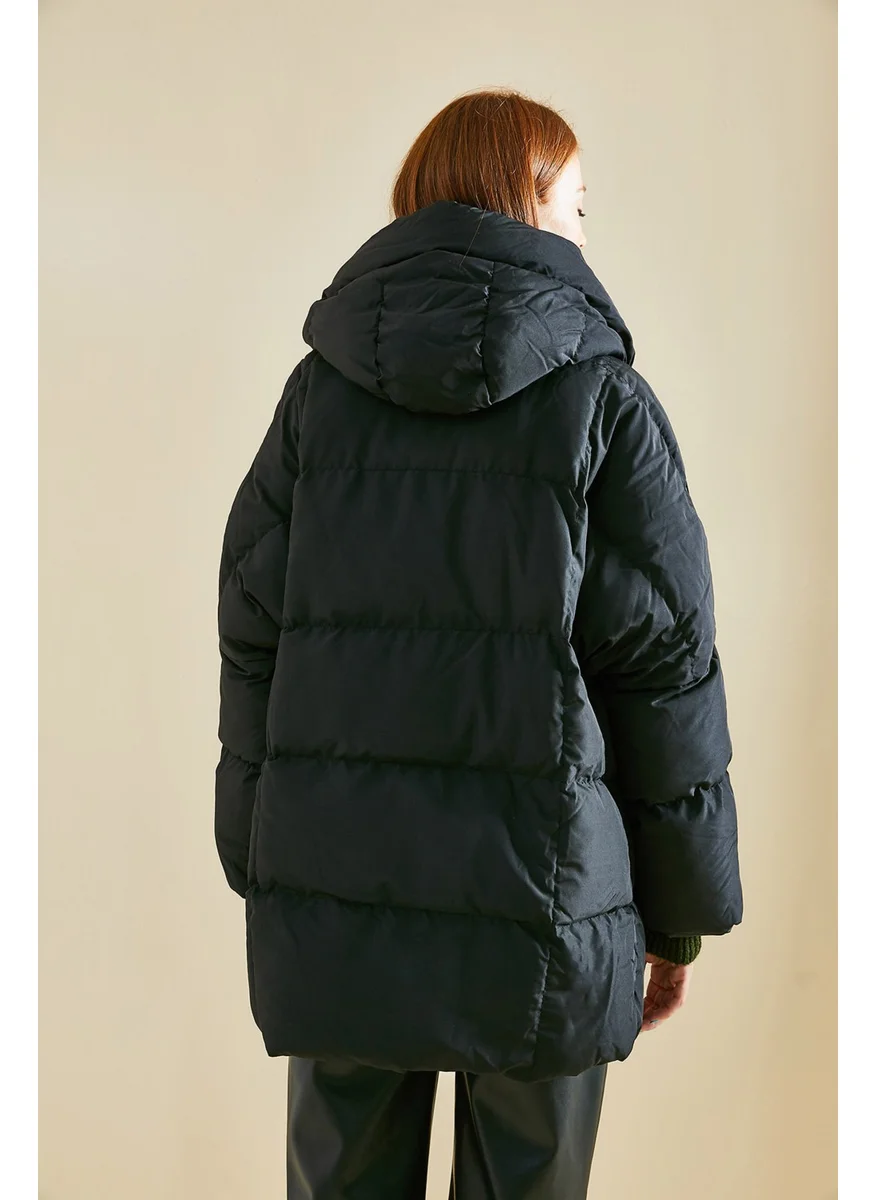 Lithe Large Double Pocket Hooded Oversize Inflatable Coat