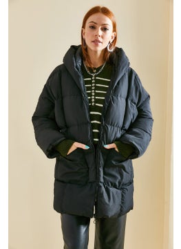 Lithe Large Double Pocket Hooded Oversize Inflatable Coat  - Image 4