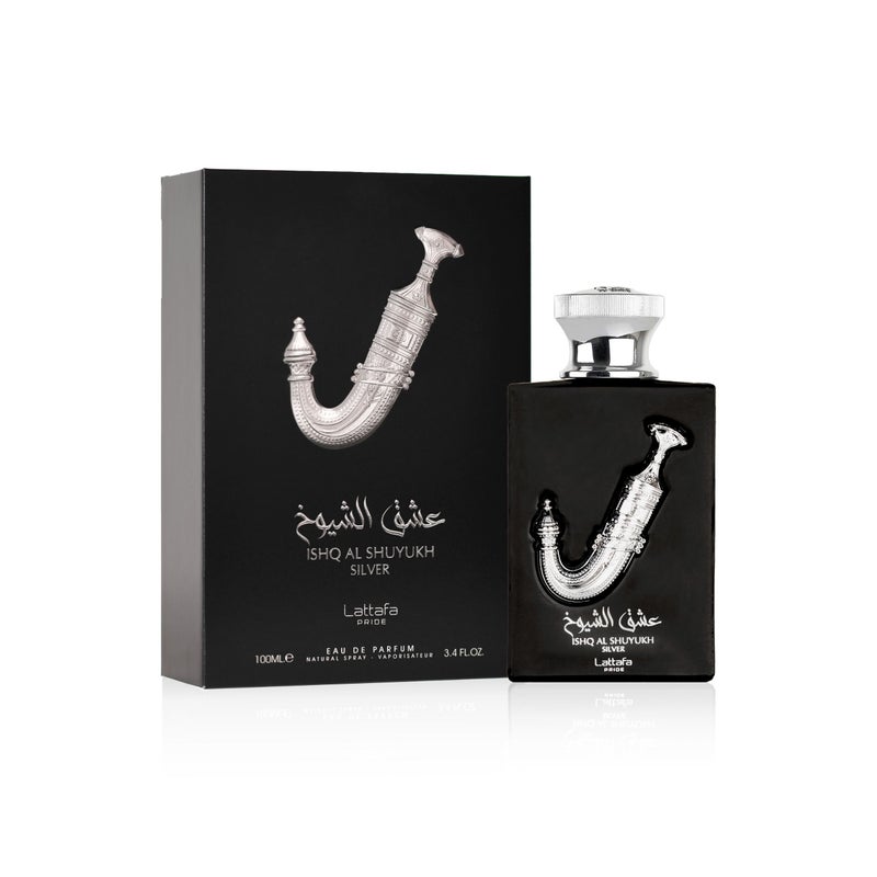 Lattafa ISHQ Al Shuyukh Silver 100ML – Bold & Elegant Scent - Image 3