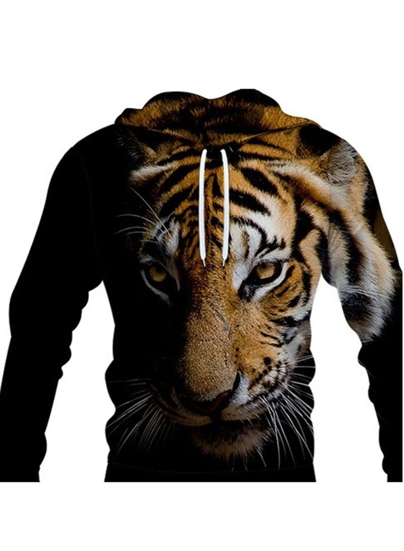 طقم هوديس عصري مكون من قطعتين بنمط جديد غير رسمي وطباعة رقمية ثلاثية الأبعاد - Image 3