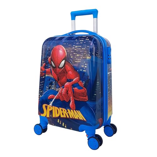 GOCART WITH G LOGO Cartoon Kid's Travel Trolley Bag Suitcase for Kids Children Rolling Case Travel Bags (DESIGN-10, Medium) - Image 1
