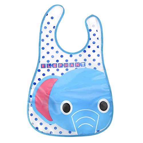 DOMENICO Washable Colorful Waterproof Baby Apron cum Bib Unisex Cute Cartoon Baby Bib Drool Baby Bib Baby Feeding Bibs for Infant Toddler 9 Months to 6 Years Old- Random Print Pack of 4 - Image 2