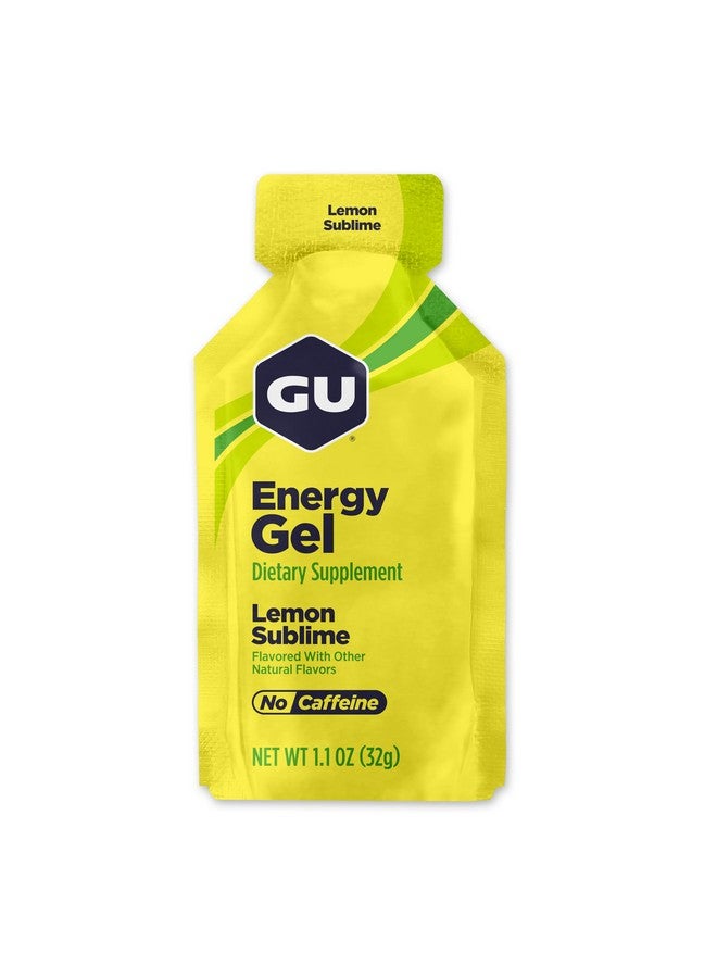 GU Energy Original Sports Nutrition Energy Gel, Vegan, Gluten-Free, Kosher, and Dairy-Free On-the-Go Energy for Any Workout, 24-Count, Lemon Sublime - Image 1