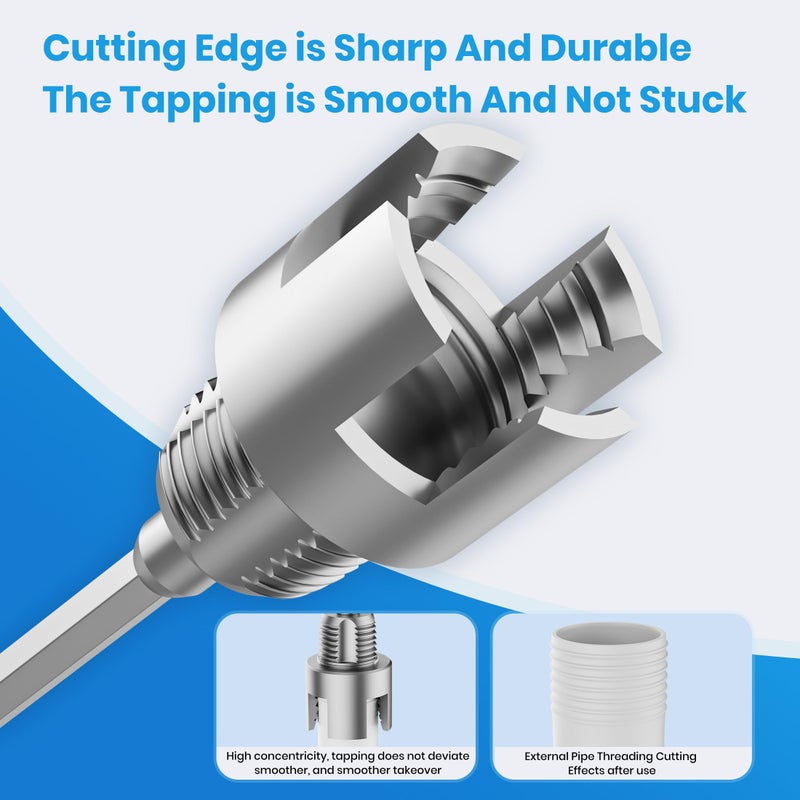 Inner and outer integrated pipe threading tool (2-piece set) PPR water pipe inner wire outer wire integrated threading device wire opening 4 points 6 points - Image 4