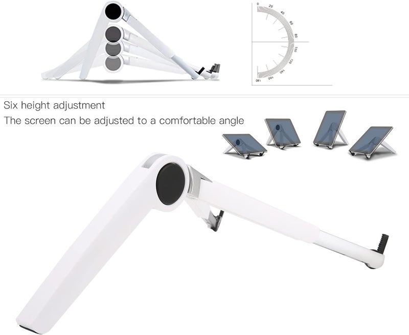 Adjustable Laptop Stand for Desk, Metal Foldable Laptop Riser Ergonominc Computer Notebook Stand Protable Laptop Riser Mount for Home Office Travel - Image 4