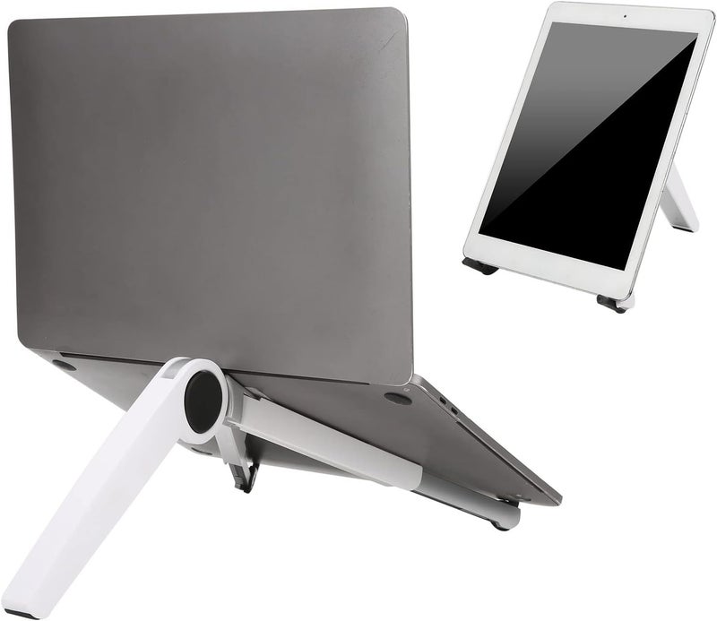Adjustable Laptop Stand for Desk, Metal Foldable Laptop Riser Ergonominc Computer Notebook Stand Protable Laptop Riser Mount for Home Office Travel - Image 3