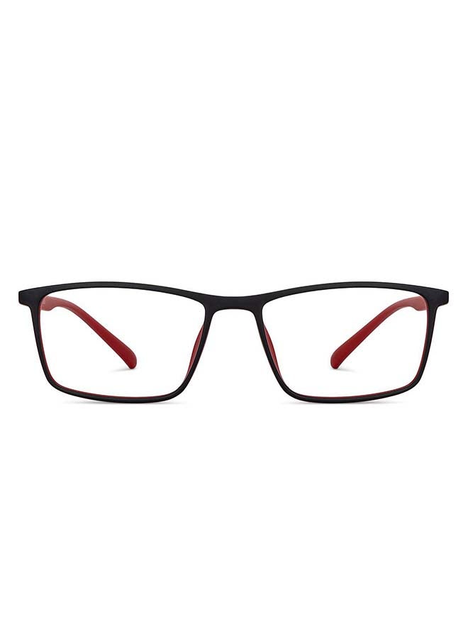 Lenskart Blu Unisex Zero Power Bluecut & Antiglare Rectangular Shape Computer Eyeglasses LB E14255 - Lens Size: 53mm - Black - Image 1