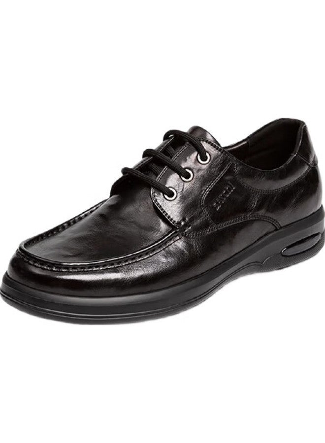 Satchi Men'S Thick-Soled Casual Leather Shoes 402462427Z Black 39 - Image 1