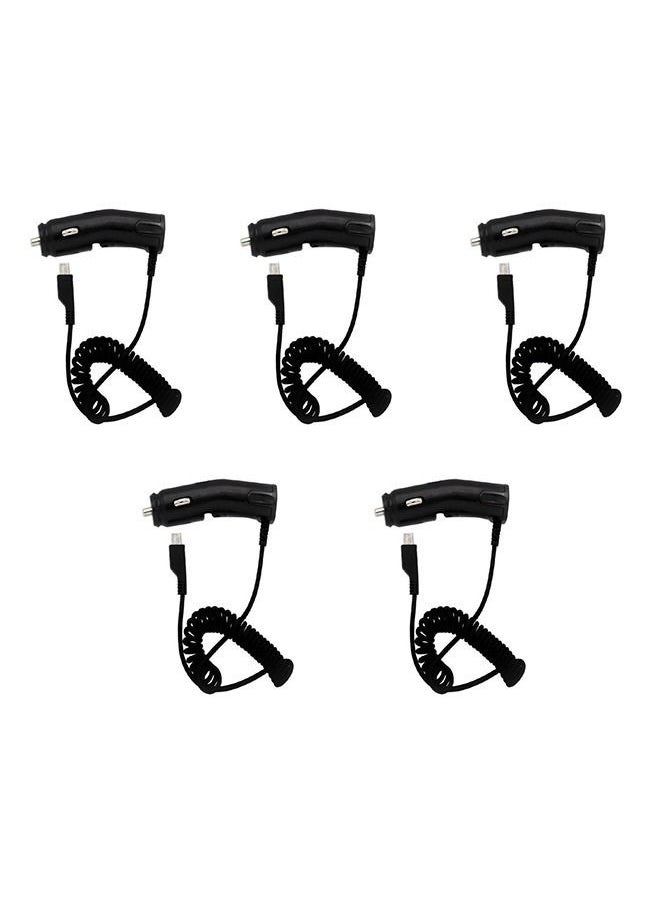 MATRIX Matrix Micro USB Car Charger Black Pack of 5  - Image 1