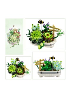 Y&D Mini Bricks Bonsai Model, Simulation Particle Flower Botanical Collection Construction Building Creative DIY for Kids Adult Home Decor  - Image 2