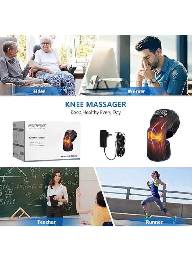 Knee massager with heat and air pressure – Adjustable heated knee brace for comfort support, improved blood circulation and relief of joint strain (1 piece) - Image 5