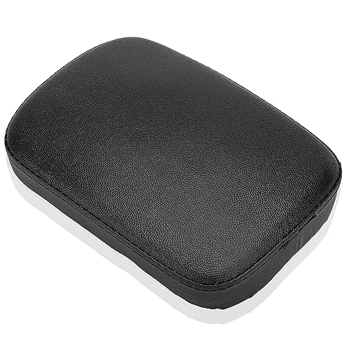 VG MOTO Motorcycle Rectangular Passenger Pad Seat Rear Leather Pillion Cushion 8 Suction Cup Compatible with Harley Dyna Sportster XL 883 1200 Chopper Custom - Image 5