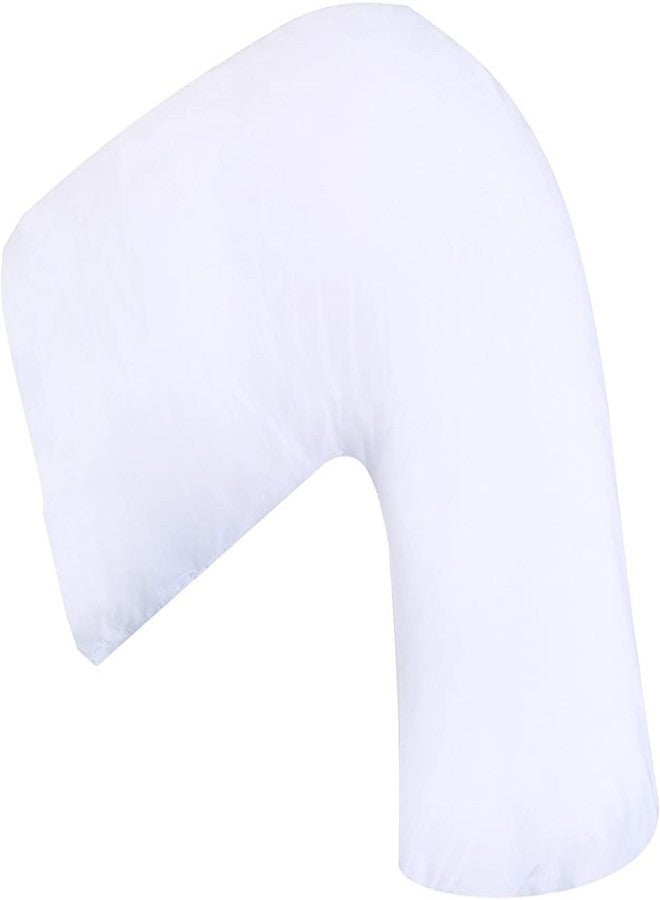 DMI Body Pillow, Side Sleeper Pillow and Pregnancy Pillow with Contoured Support to Eliminate Neck, Back, Hip, Joint Pain and Sciatica Relief with Removable Washable Cover, Firm, U Shape Neck Pillow