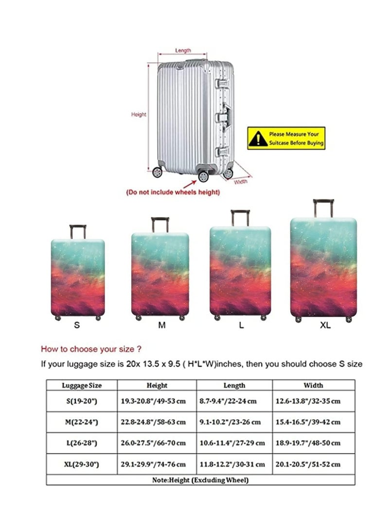 KASTWAVE Luggage Cover, Washable Suitcase Cover, Anti-scratch Suitcase Protector Fits 18-32 Inch Luggage (M) - Image 5