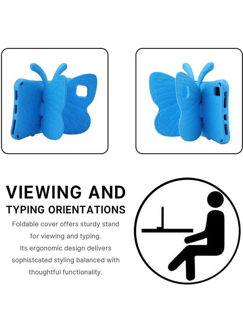 Rock Pow iPad Pro 11 Case Kids iPad 10.9 Air 4 Air 5 Butterfly Kids Case with Stand Light EVA Full Boby Drop Protective Rugged Shockproof Kid-Proof iPad Pro 11 iPad Air 4 5 Kid Case for Girl Kid Gift - Image 5