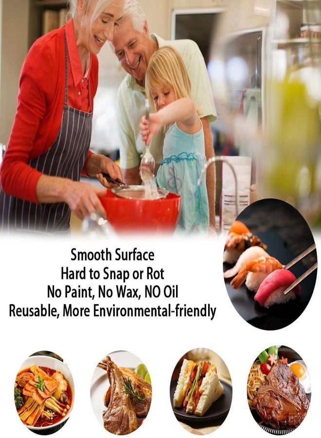 ikis - Chopsticks,Chop Sticks Wooden, Chopsticks, 10 Pairs Reusable Chinese Chopsticks with No Wax, Paint - Image 4