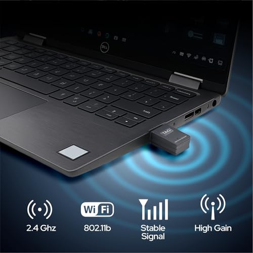 TAG Airlink 300 Mbps USB WiFi Adapter | 2.4GHz Mini Wireless Network Dongle for PC/Laptop/Desktop | USB 2.0 | Soft AP Mode | WPA/WPA2 Security | Plug & Play | Black - Image 3