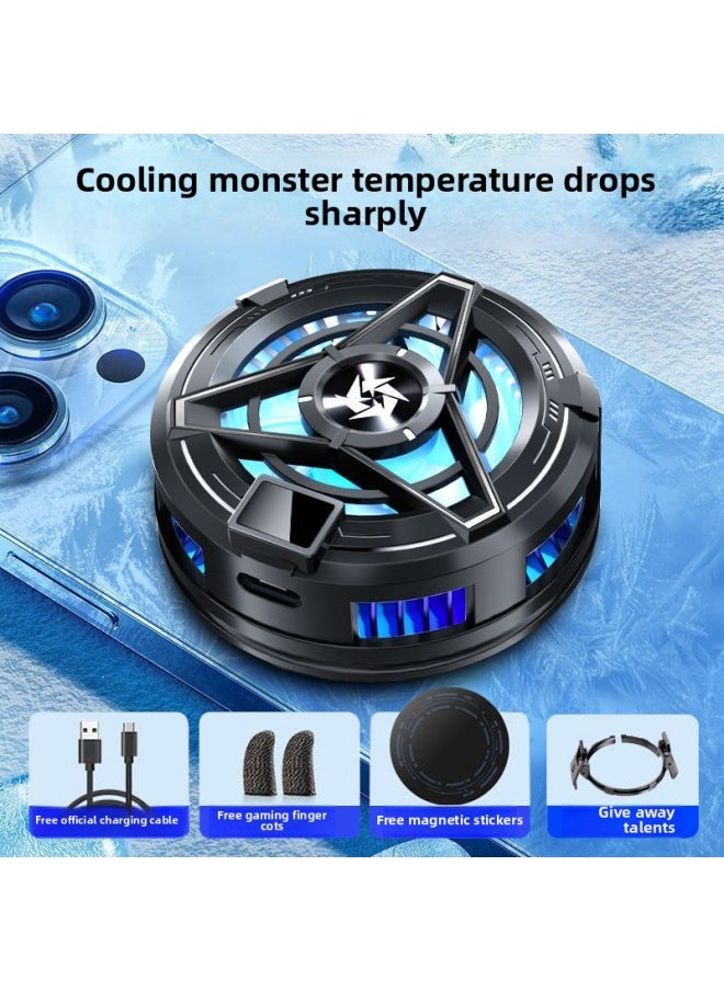 Beauenty Magnetic Suction Mobile Phone Radiator Semiconductor Icing Refrigeration Game Mobile Phone Cooling Artifact Apple Android General Other-Color:❤【super Performance + Gaming Finger Gloves】 - Mobile Pho  - Image 1
