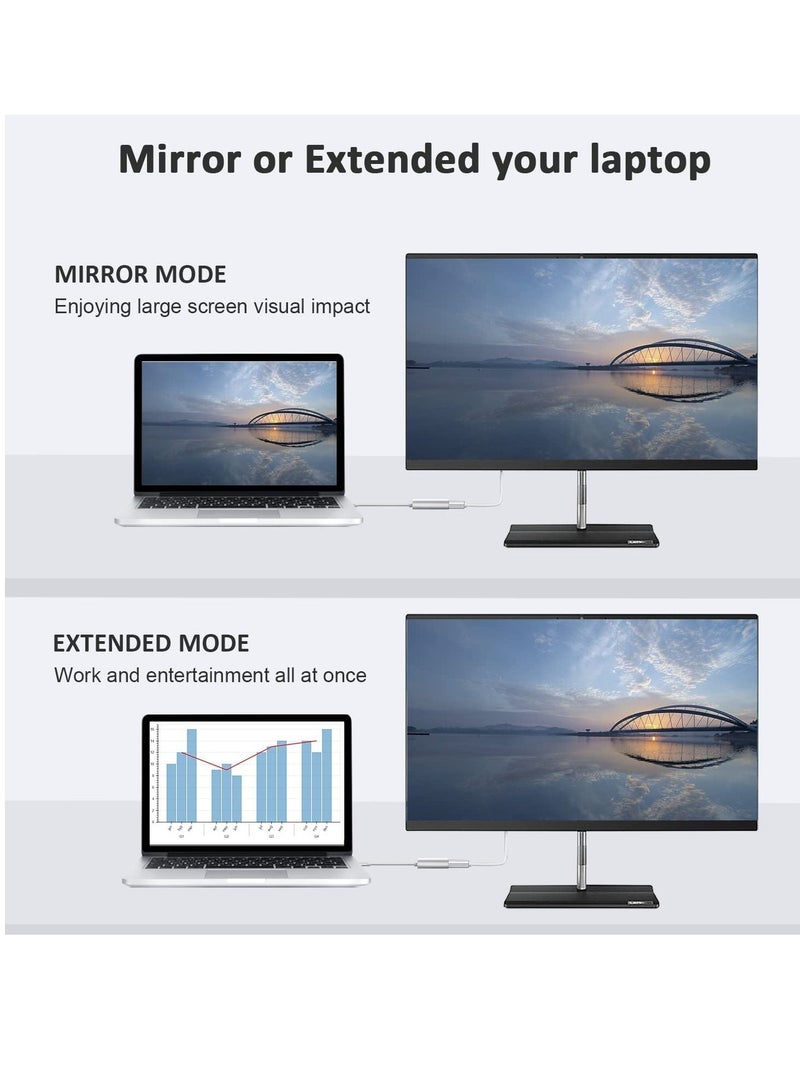 KASTWAVE USB C to HDMI Adapter, Type-C to 4K HDMI Video Converter Multiple Adapter with USB C Fast Charging Port & USB 3.0 Port, USB C Converter for MacBook Pro/iPad Pro/Air 2021 2020,Galaxy S20,Dell XPS13/15 - Image 5