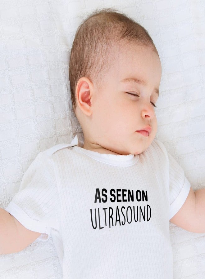Printique Organic GOTS Certified Baby Onesie Unisex Bodysuit 0-18 months - As Seen On Ultrasound | Funny Sarcastic (As Seen On Ultrasound, 3-6 Months) - Image 4