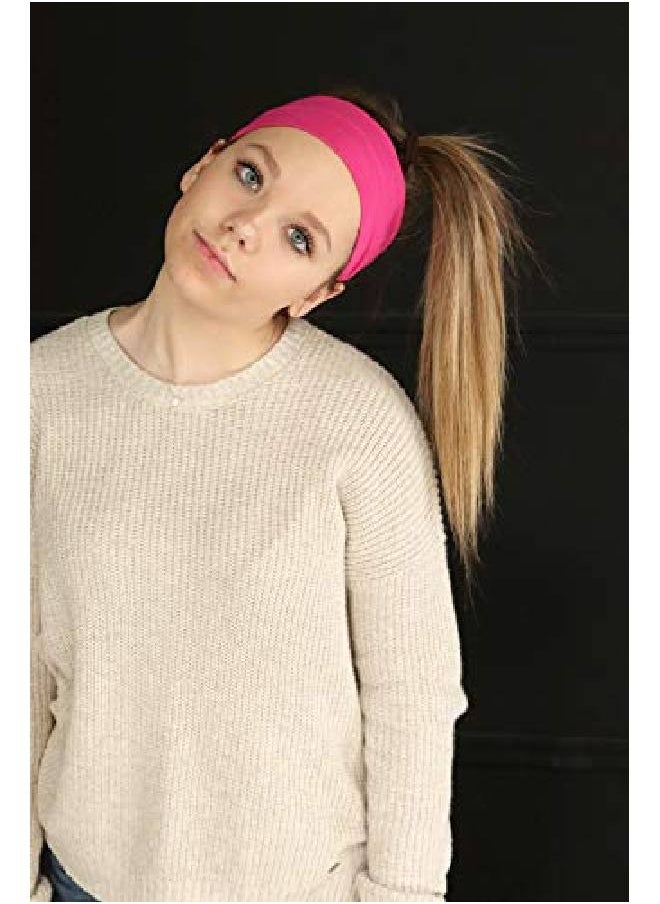 Kenz Laurenz Soft And Stretchy Elastic Cotton Headbands (Pack Of 12) Light Grey  - Image 4