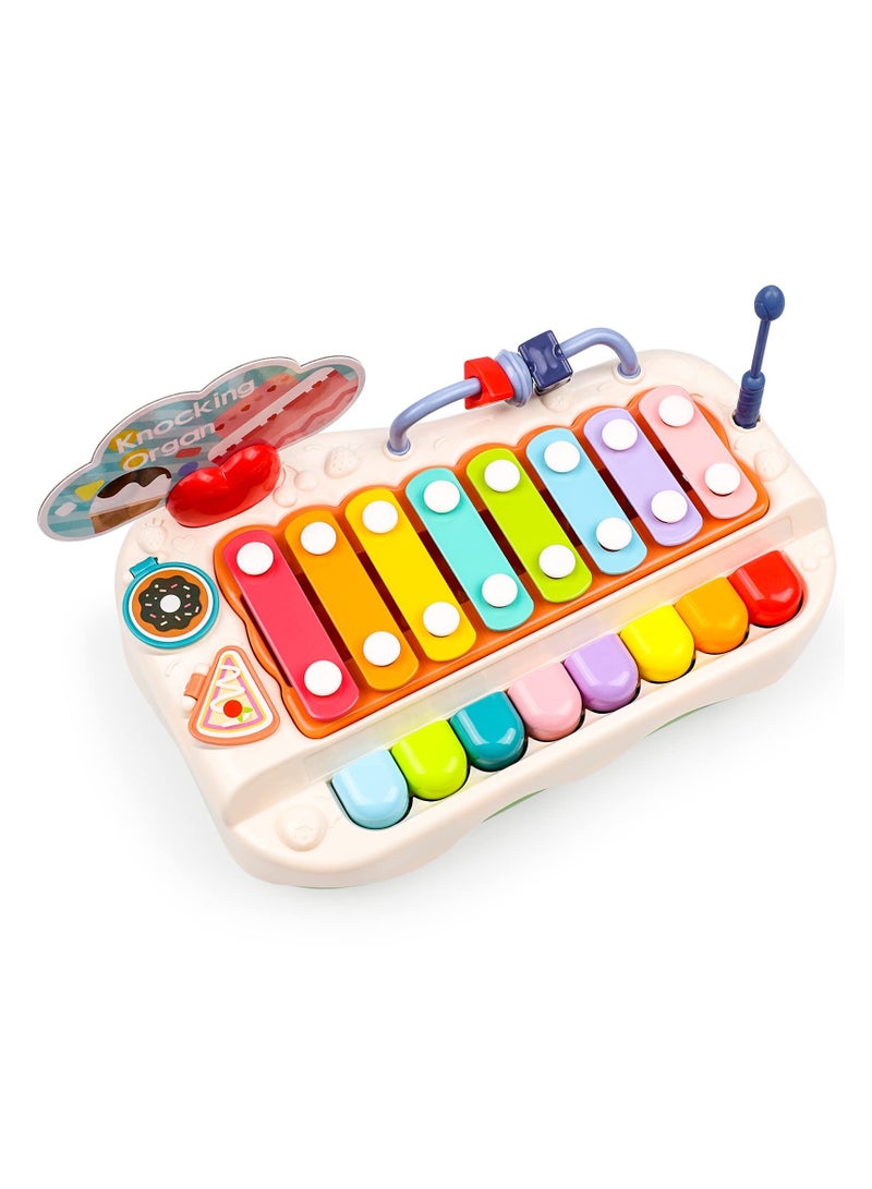 SYOSI Baby Piano Toys, Toddler Musical Instruments Kids Multi-Function Piano, Early Educational Gift for 2 3 4 5 6 Year Old Boys Girls - Image 1