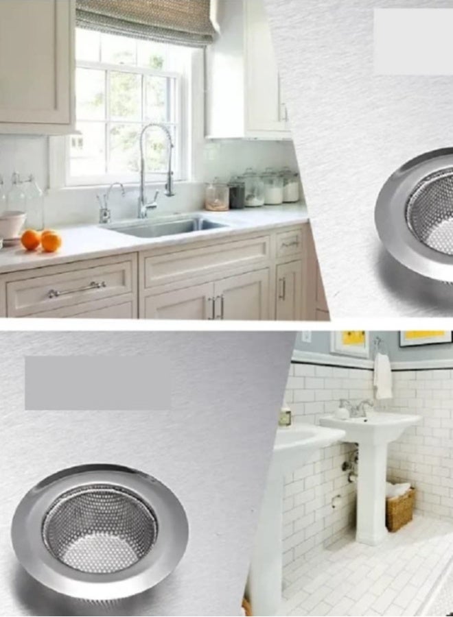 4pcs Sink Strainer Stainless Steel Kitchen Sink Drain Strainer Stainless Steel Filters with Lids for Daily Use in Kitchen Sinks - Image 4