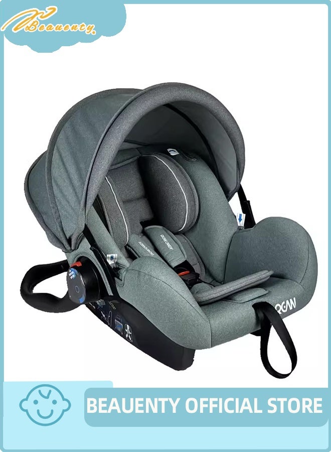 بيوينتي الرضع / الطفل / الأطفال مقعد سيارة السفر مع كامل الجسم دعم وسادة خلفية تواجه المقعد حمل سرير قابل للتعديل مظلة مناسبة لمدة 0 أشهر + 0 13 كجم - Image 2