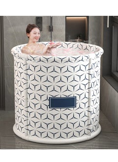 XiuWoo Advance One-click Folding No Installation Soaking Waterproof Extra Large Spa Bathtub Barrel, Household Large Shower Bathing Tubs, Separate Family Bathroom SPA Tub for Adults and Kid  - Image 1