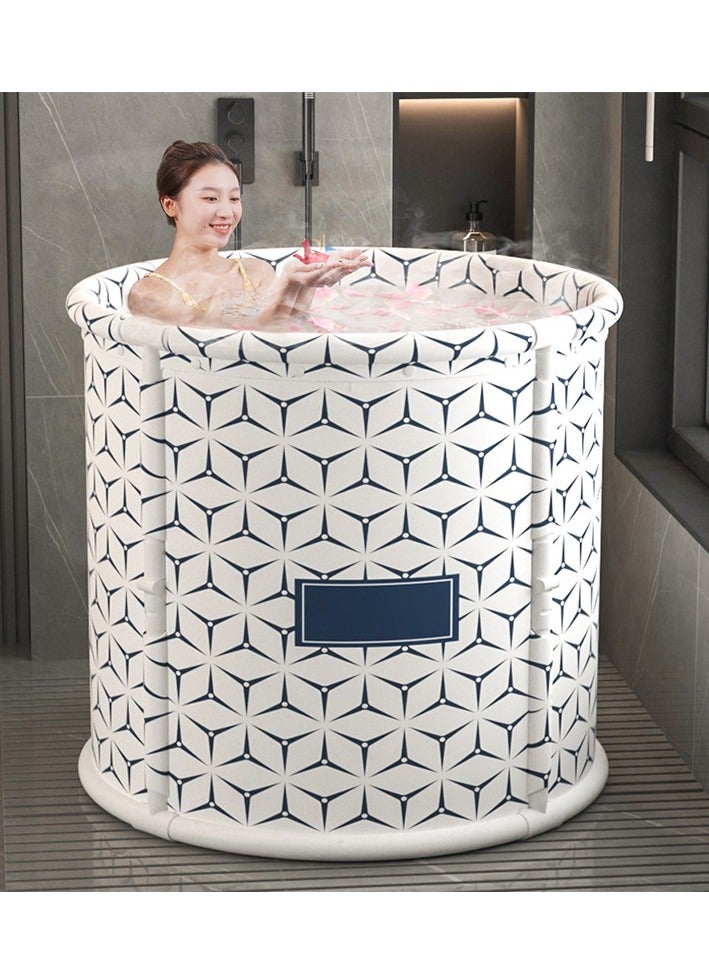 XiuWoo Advance One-click Folding No Installation Soaking Waterproof Extra Large Spa Bathtub Barrel, Household Large Shower Bathing Tubs, Separate Family Bathroom SPA Tub for Adults and Kid - Image 1