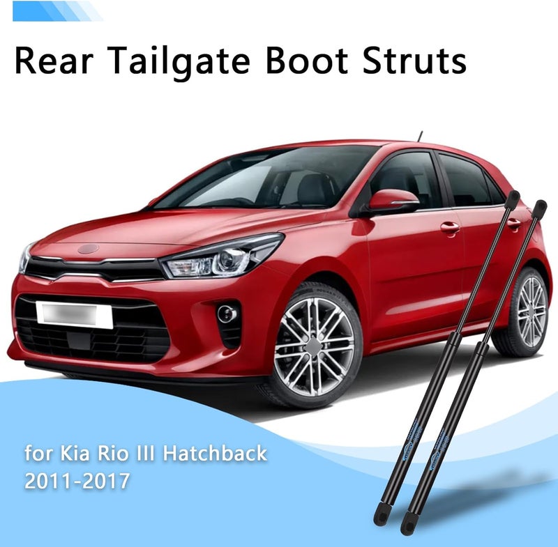 Koaudb 2Pcs Boot Struts for Kia Rio III Hatchback 2011-2017 Rear Tailgate Boot Gas Struts Lift Support System Gas Strut Heavy Duty Car Gas Struts Rear Tailgate Boot Replace #817801W200 - Image 2