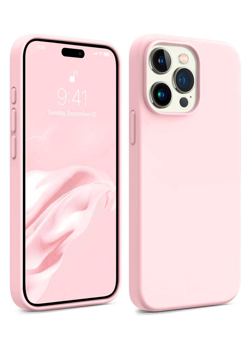BORTONY iPhone 15 Pro Case Liquid Gel Silicone Rubber Soft Silky Touch Anti Scratch Shockproof Protective Cover 6.1 Inch - Image 1