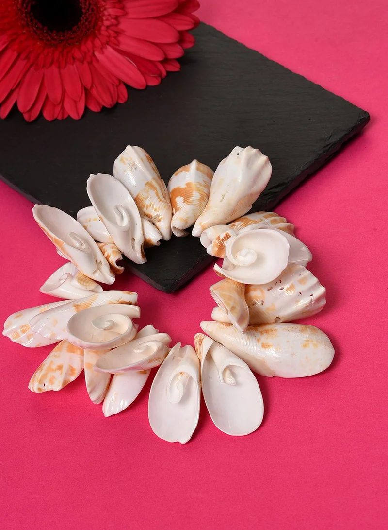 SOHI White Coral Shell Artificial Bracelet Jewellery